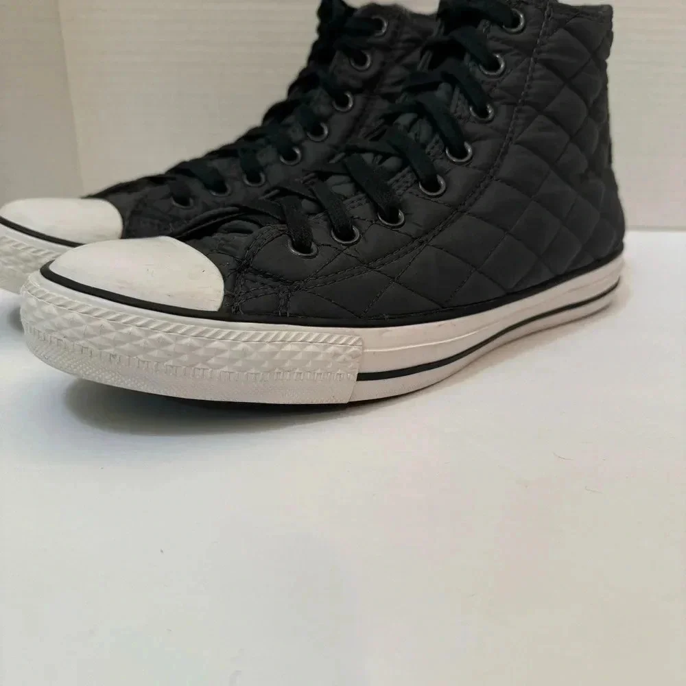 Converse All Star Chuck Taylor Black Quilted Lined Unisex Sneakers